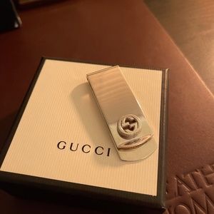 Gucci Sterling Silver GG money clip